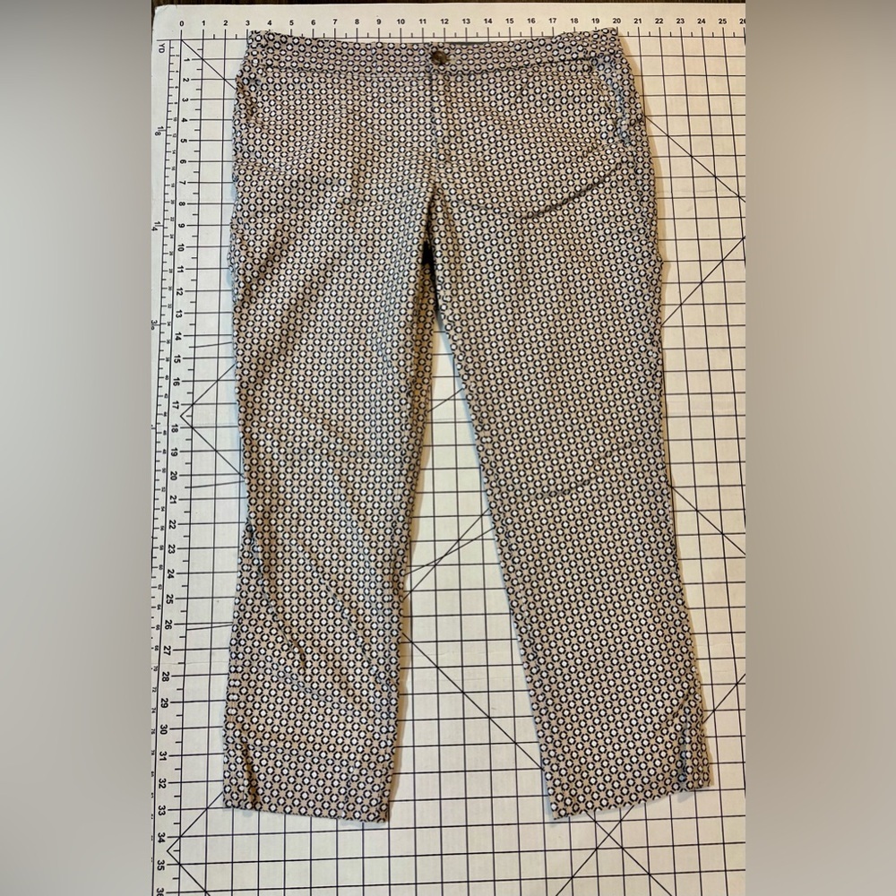 Banana‎ Republic Women’s Size 8 Geometric Print Hampton Fit Cropped Pants